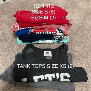 Tshirts and tank tops set